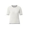 Ajour Crew-neck with contrast