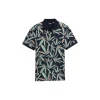 Allover printed polo