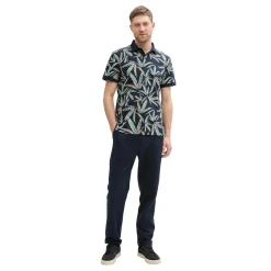 Allover printed polo