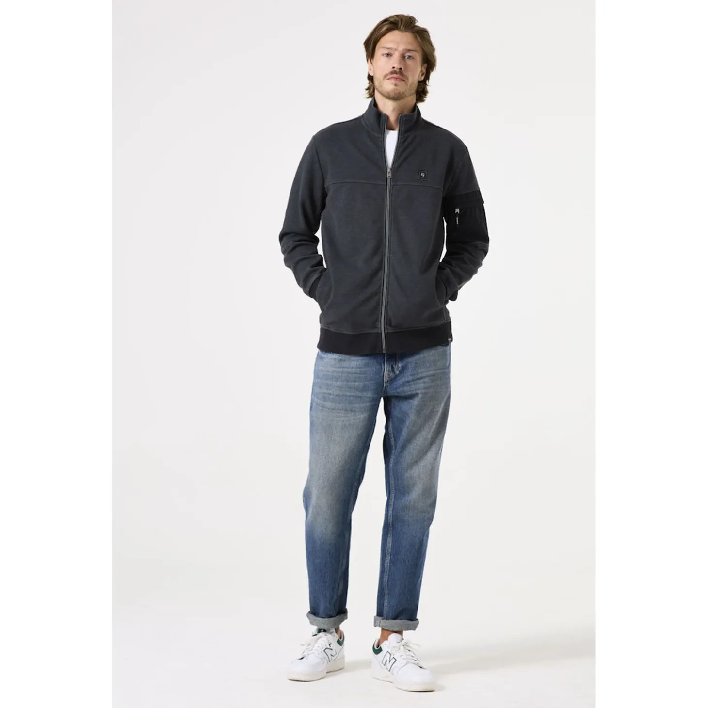 B51066_men`s sweat cardigan