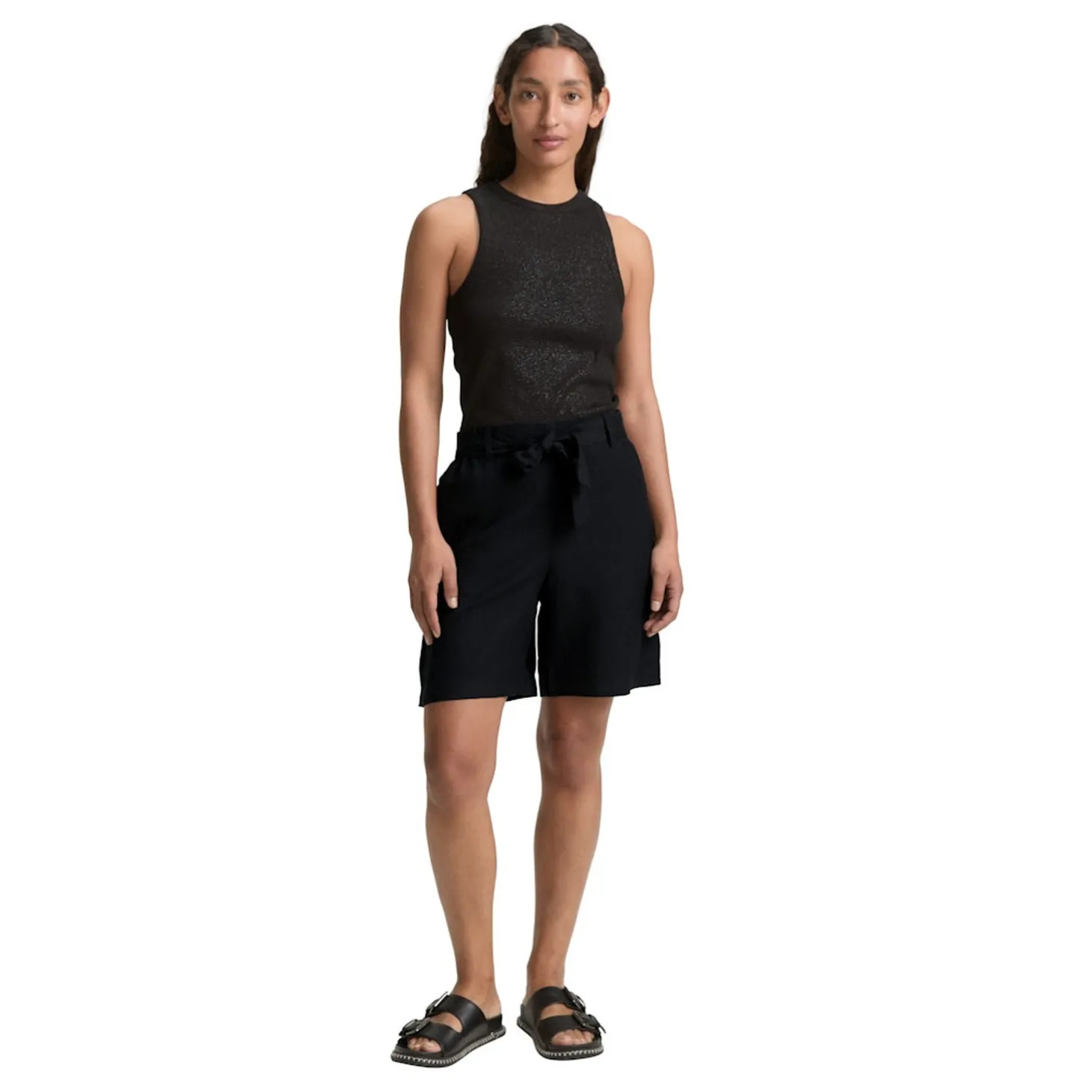 Bermuda linen pants