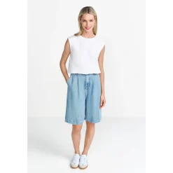 Bermuda Shorts Lyocell Denim