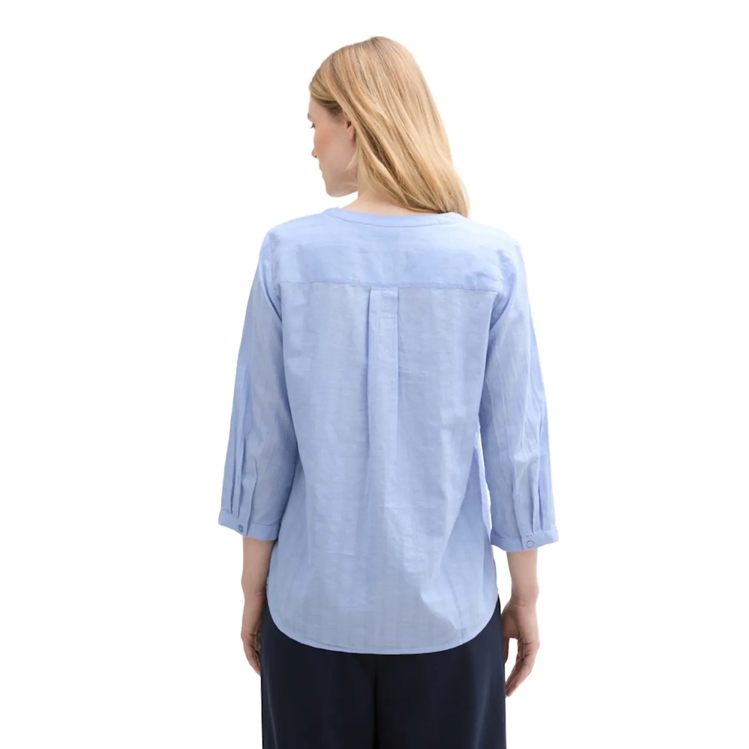 Blouse casual chambray