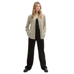 Blouse longstyle with linen
