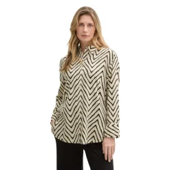 Blouse longstyle with linen
