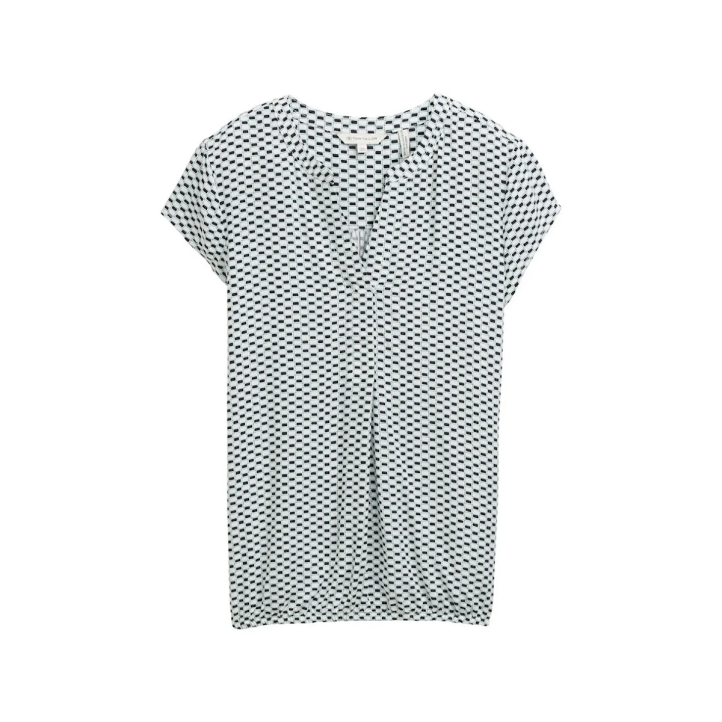 Blouse printed shortsleeve