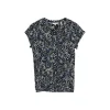 Blouse printed shortsleeve