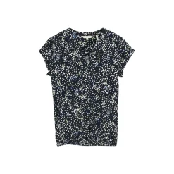 Blouse printed shortsleeve