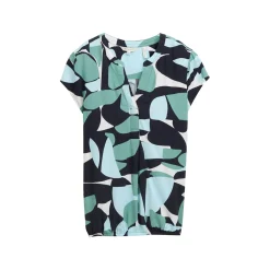 Blouse printed shortsleeve