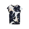 Blouse printed shortsleeve