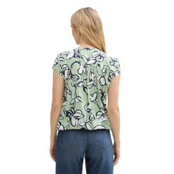 Blouse printed shortsleeve