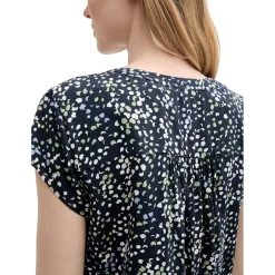Blouse printed shortsleeve