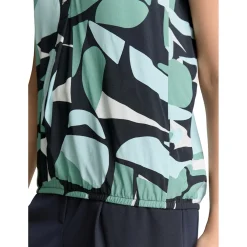 Blouse printed shortsleeve