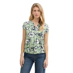 Blouse printed shortsleeve