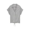 Blouse striped shortsleeve