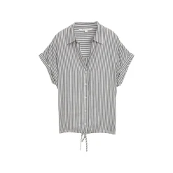 Blouse striped shortsleeve