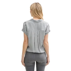 Blouse striped shortsleeve