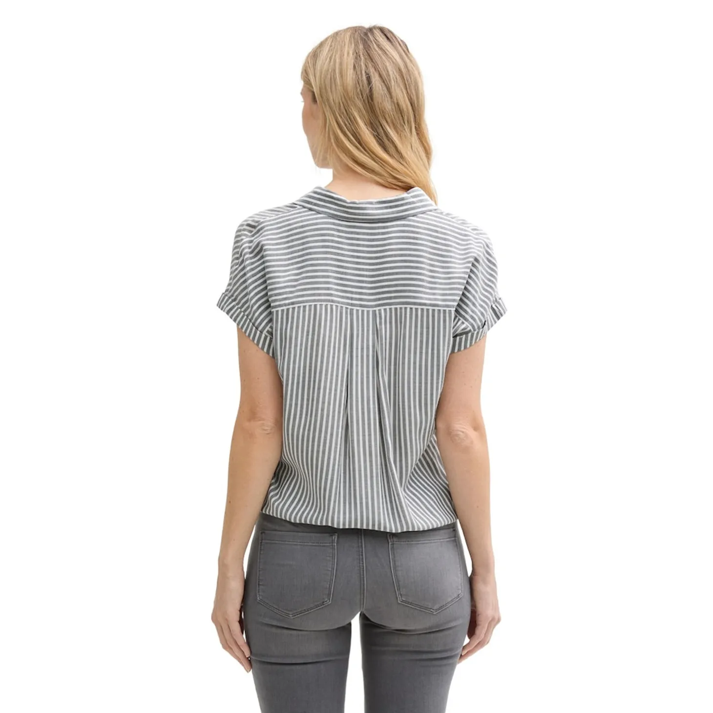 Blouse striped shortsleeve