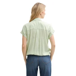 Blouse striped shortsleeve