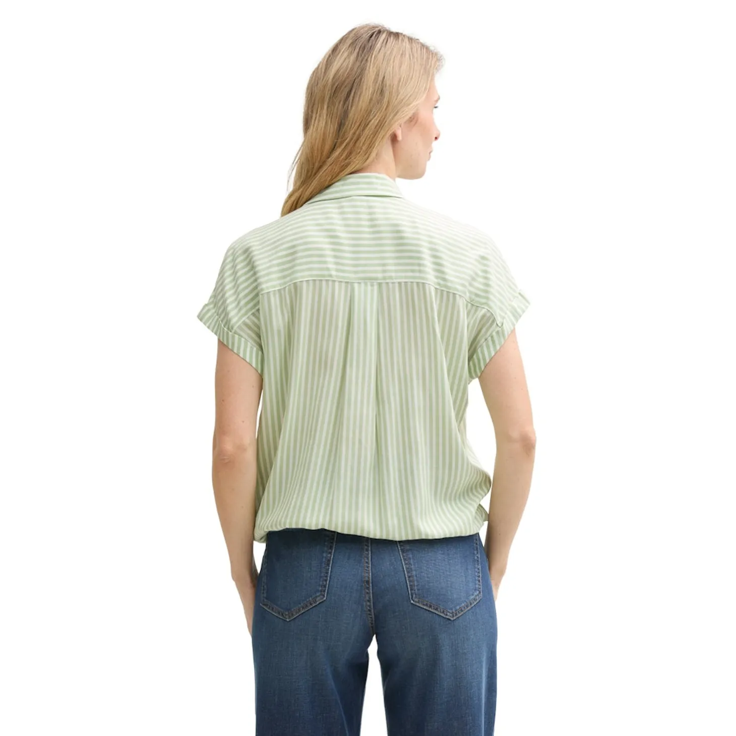 Blouse striped shortsleeve