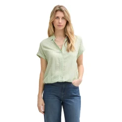Blouse striped shortsleeve