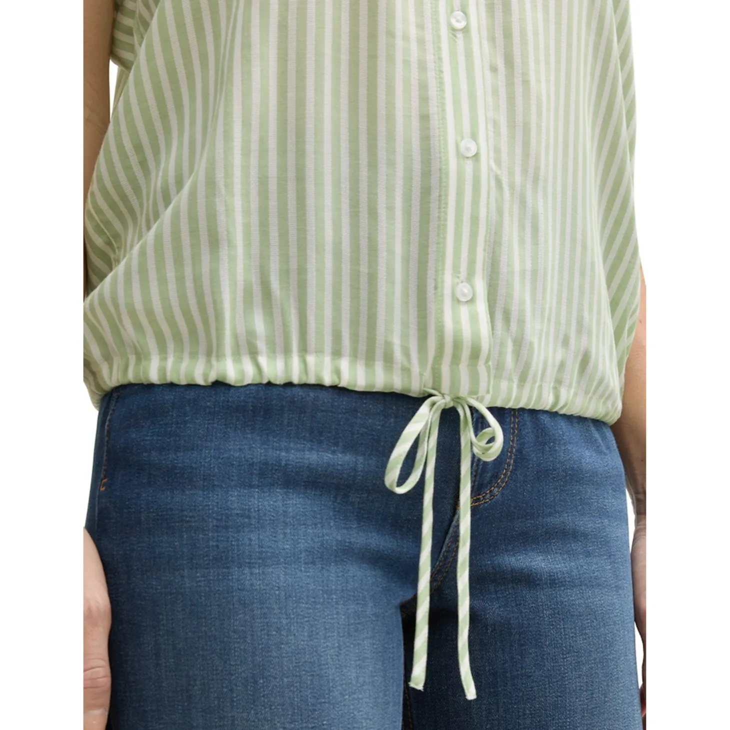 Blouse striped shortsleeve