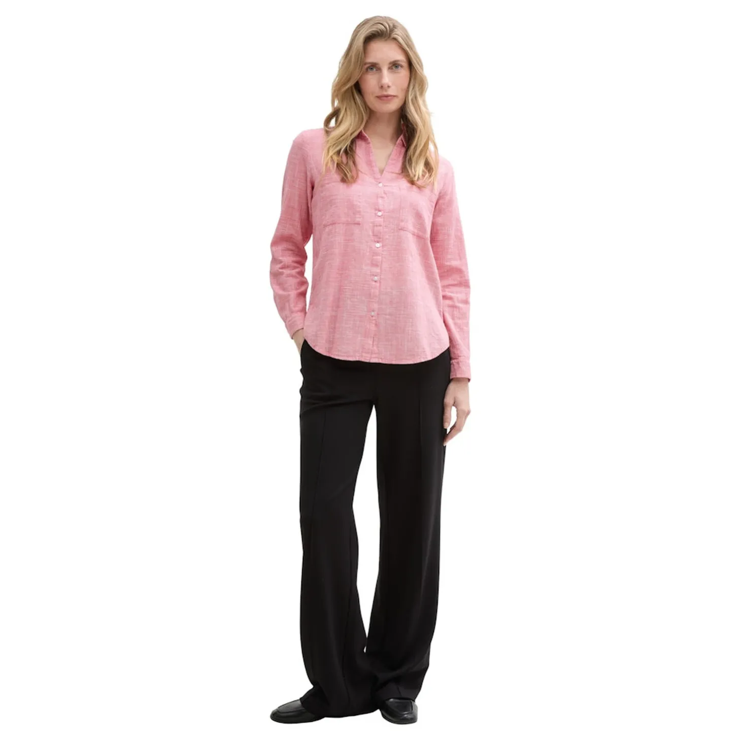 Blouse with slub structure