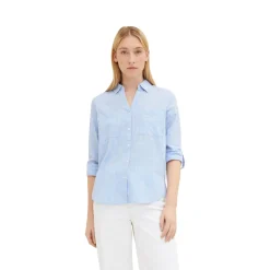 Blouse with slub structure