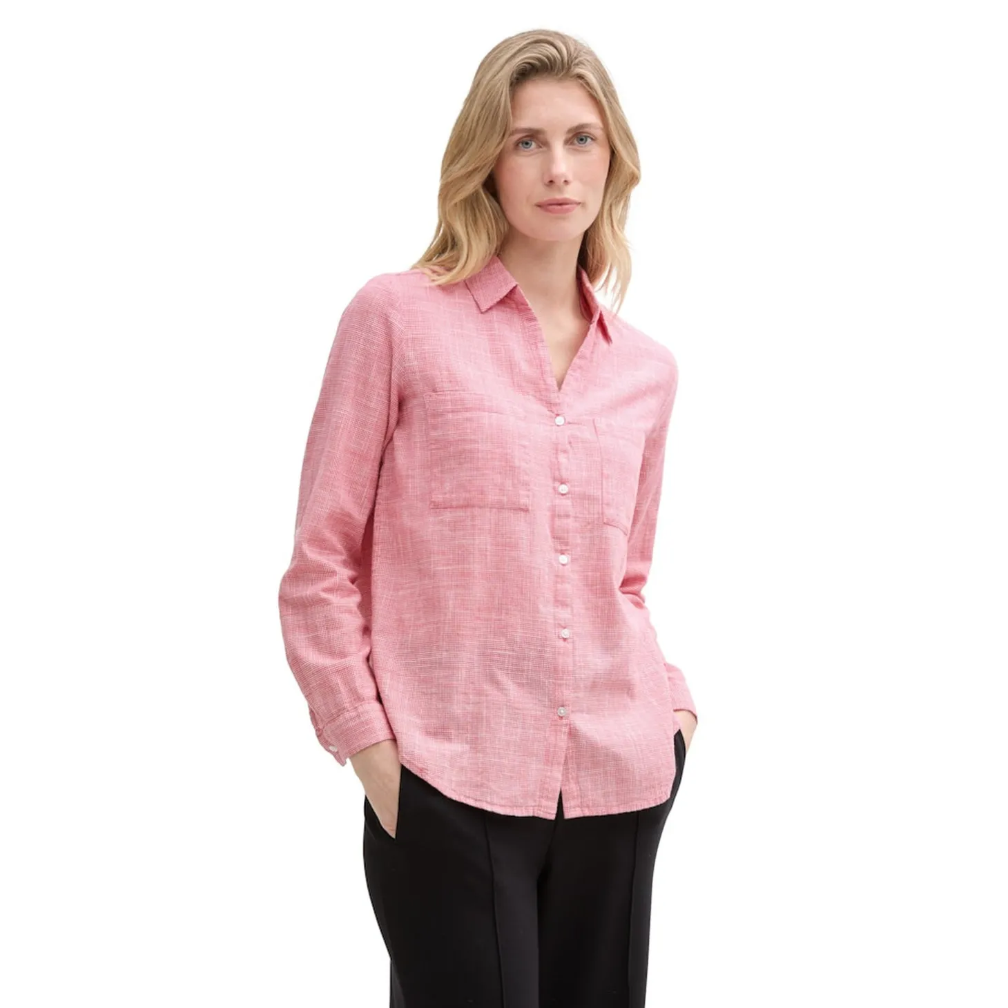 Blouse with slub structure