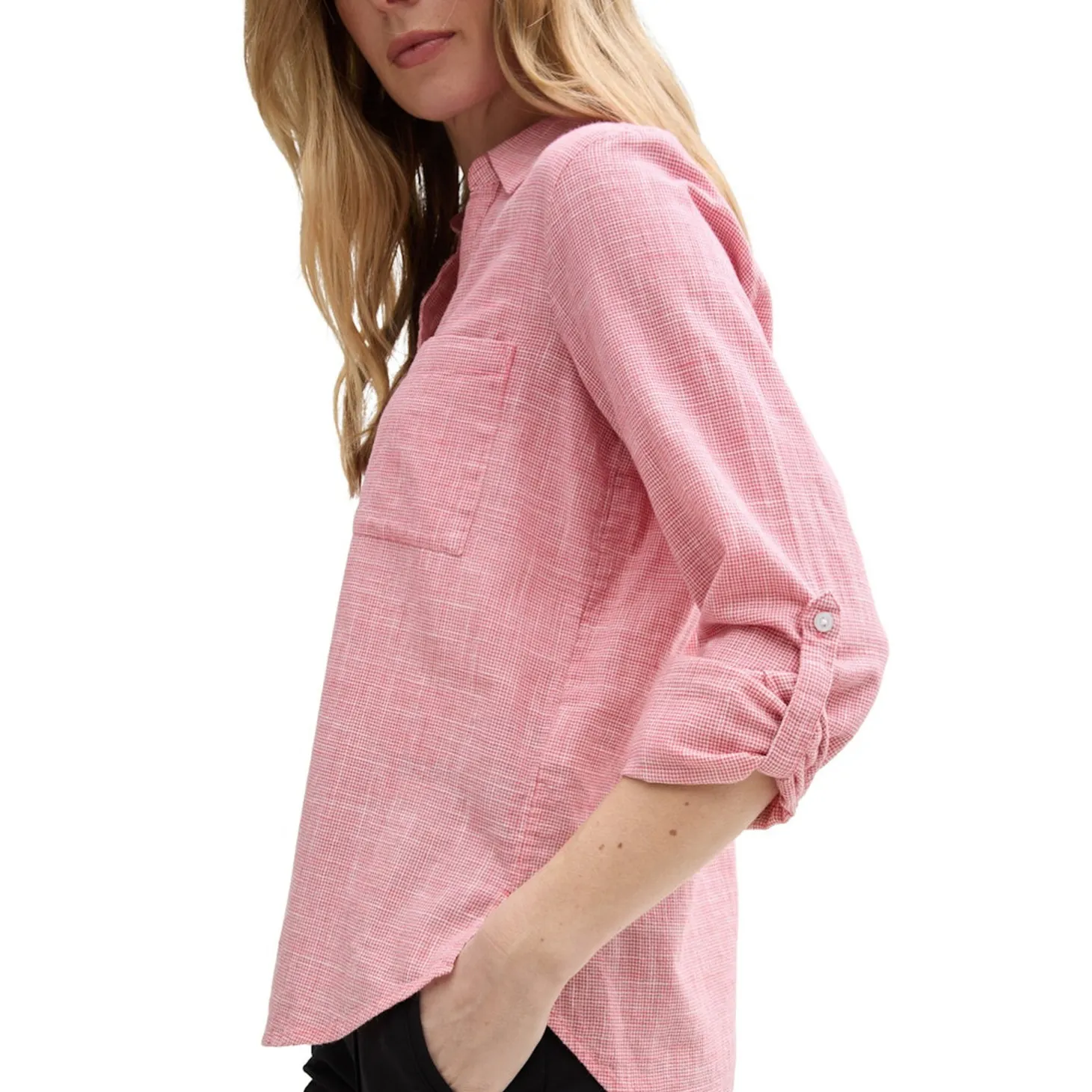 Blouse with slub structure