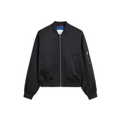 Blouson, knitted details, zipp
