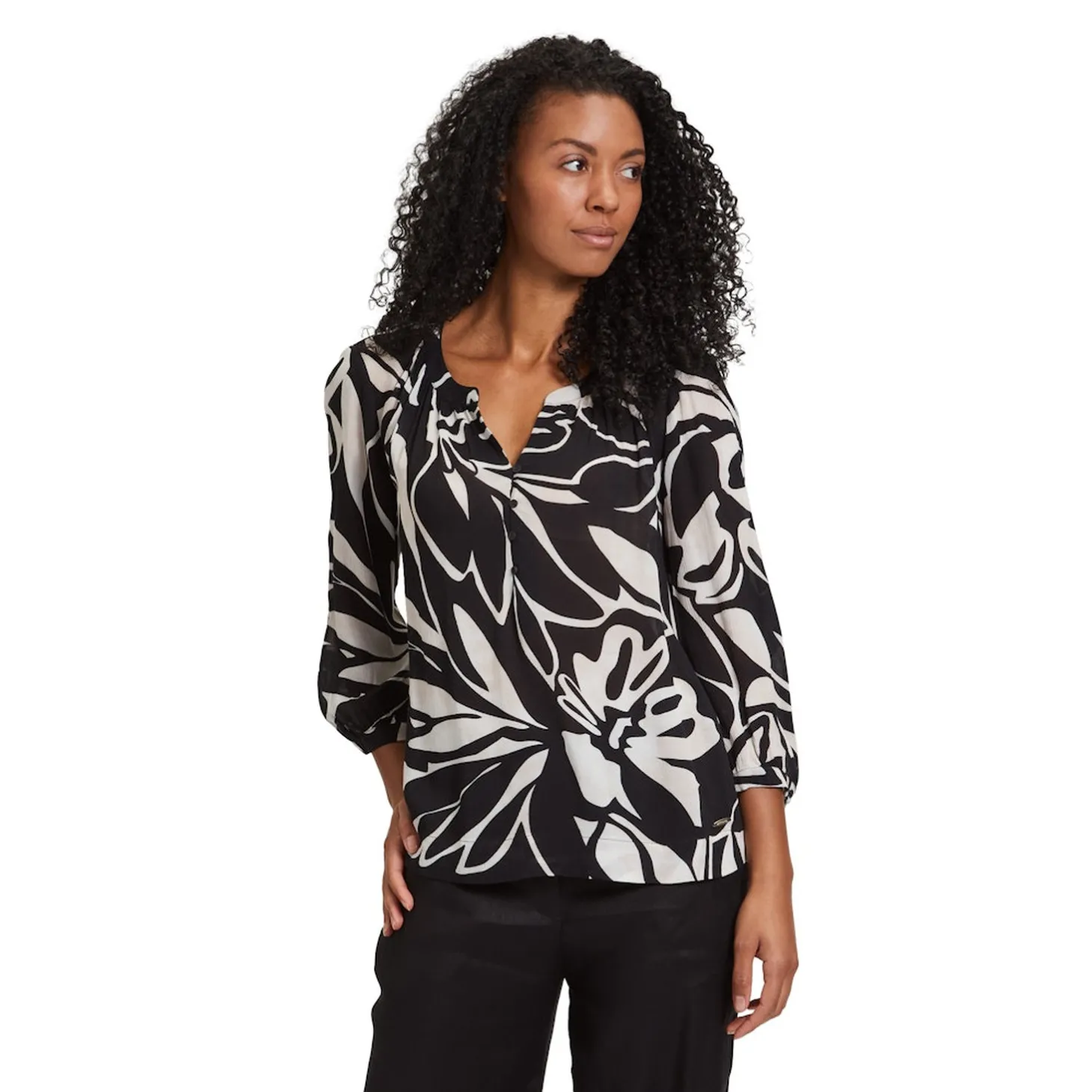 Bluse Kurz 3/4 Arm