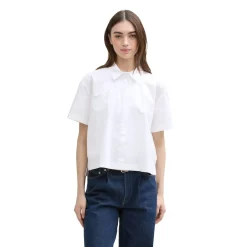 Boxy shirt with placket detail