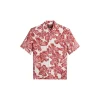 Camp collar, short sleeves, sl
