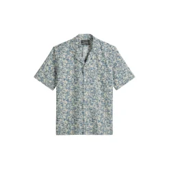 Camp collar, short sleeves, sl