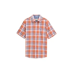Checked slubyarn shirt