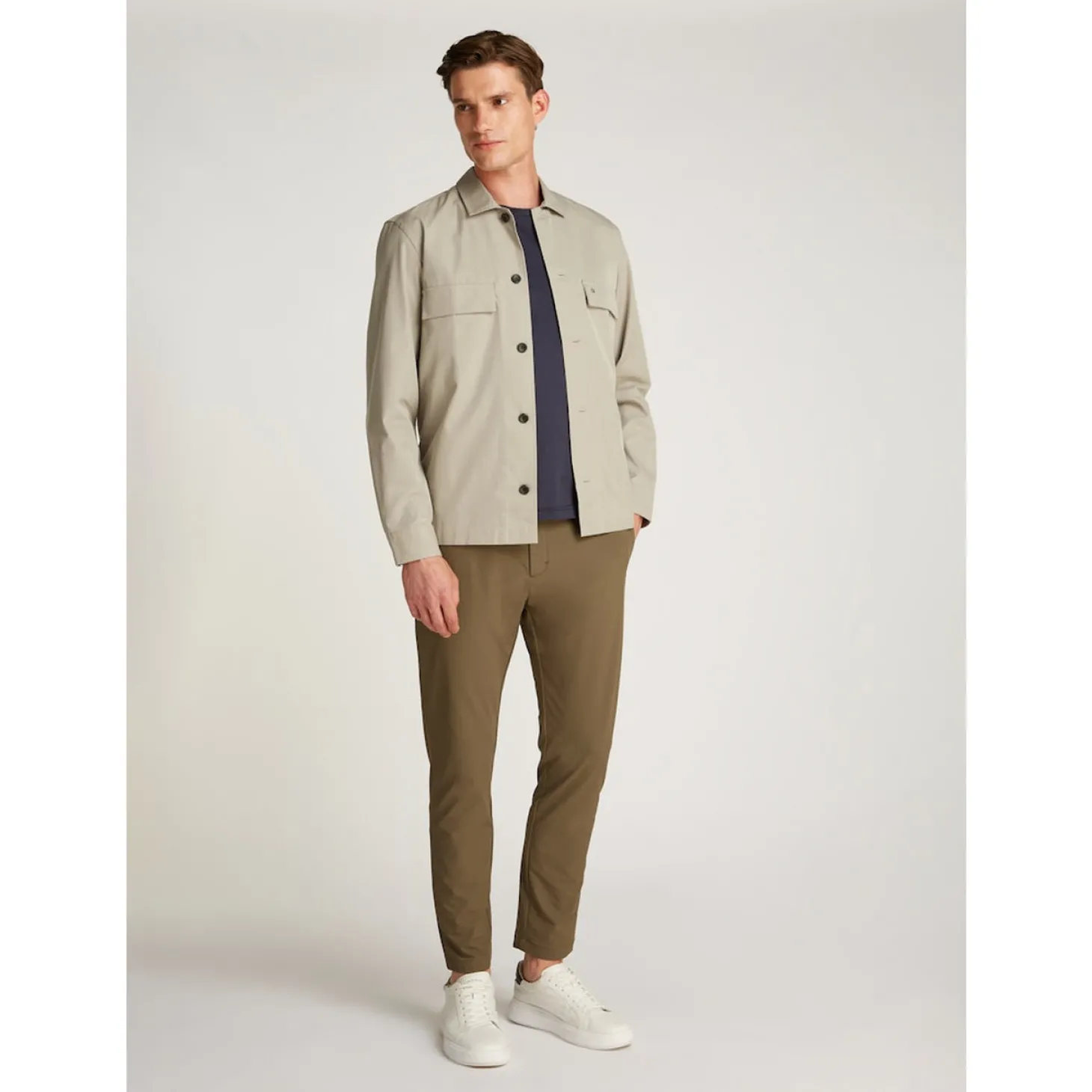 COTTON BLEND OVERSHIRT
