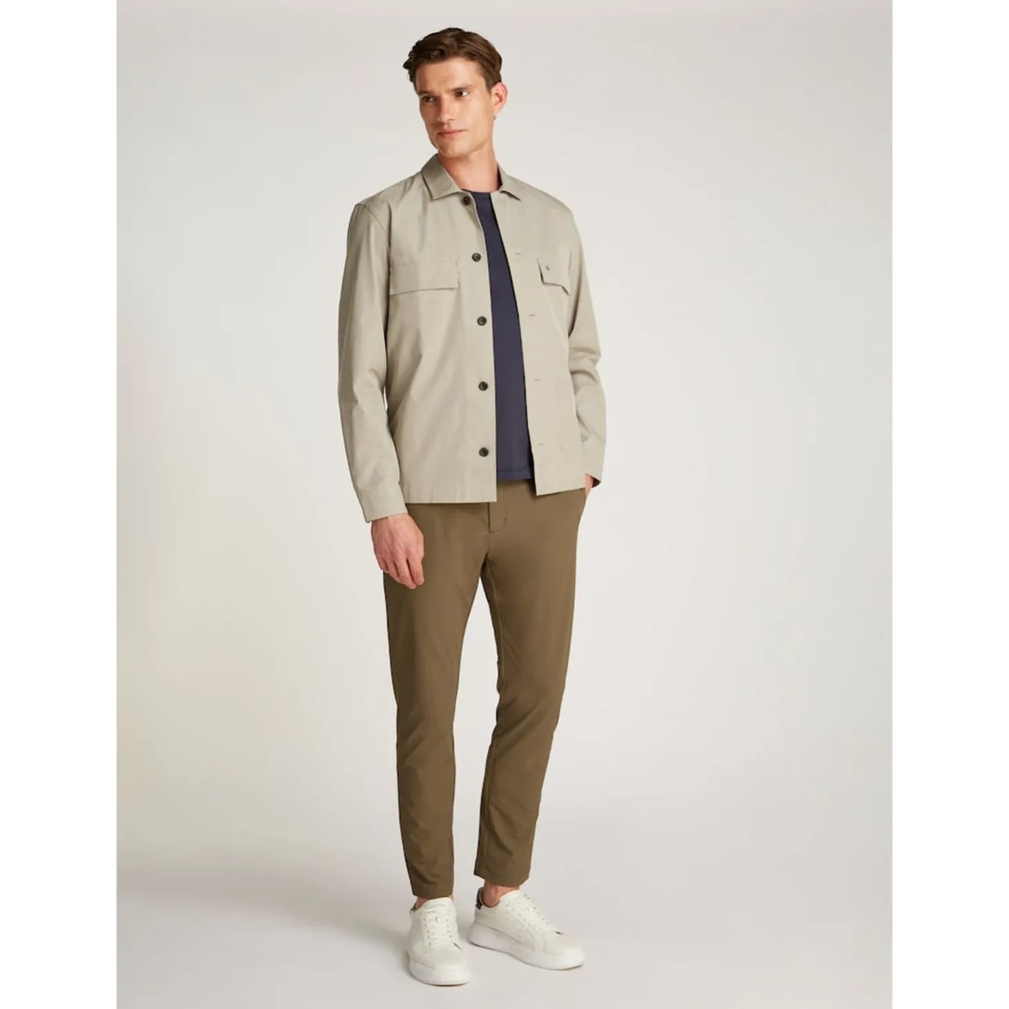 COTTON BLEND OVERSHIRT