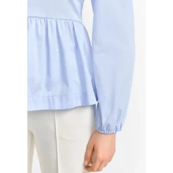 Cotton blouse with peplum Sust