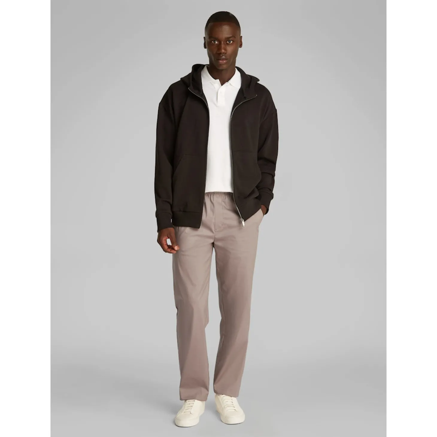 COTTON-STRETCH PULL UP PANT