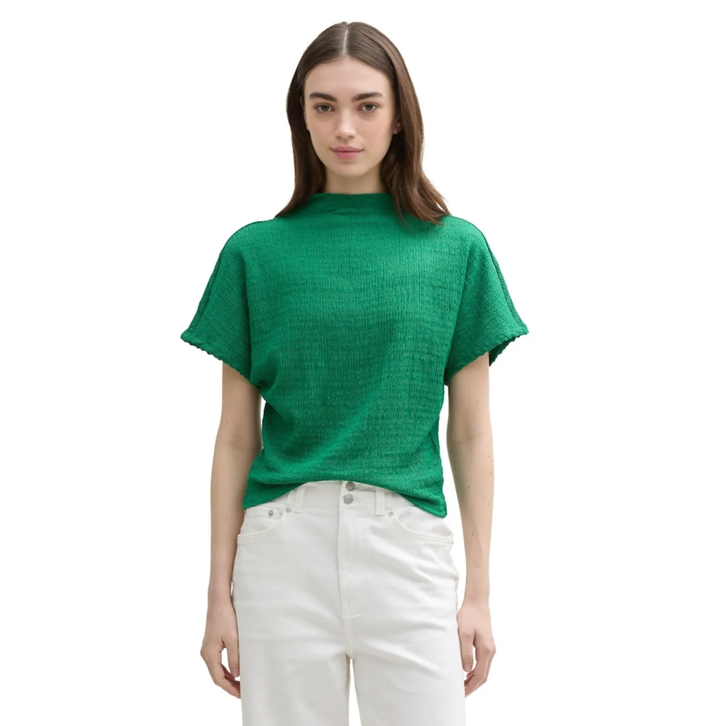 Crinkle batwing T-shirt