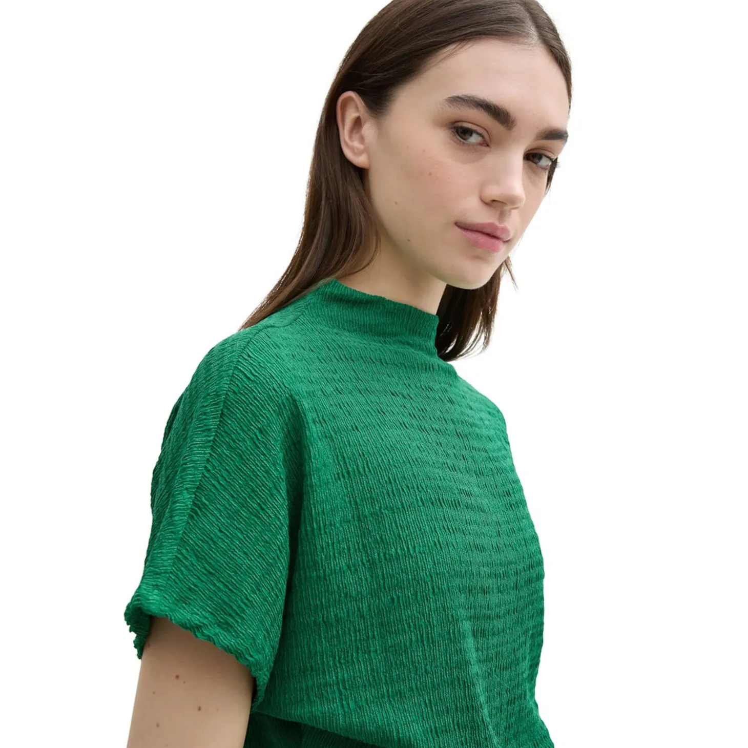 Crinkle batwing T-shirt