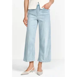 Culotte Light Blue Satin Denim