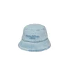 Denim Bucket Hat, Logo Embroid