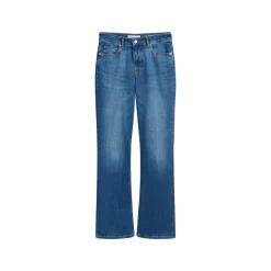 Denim trousers, high waist, fl