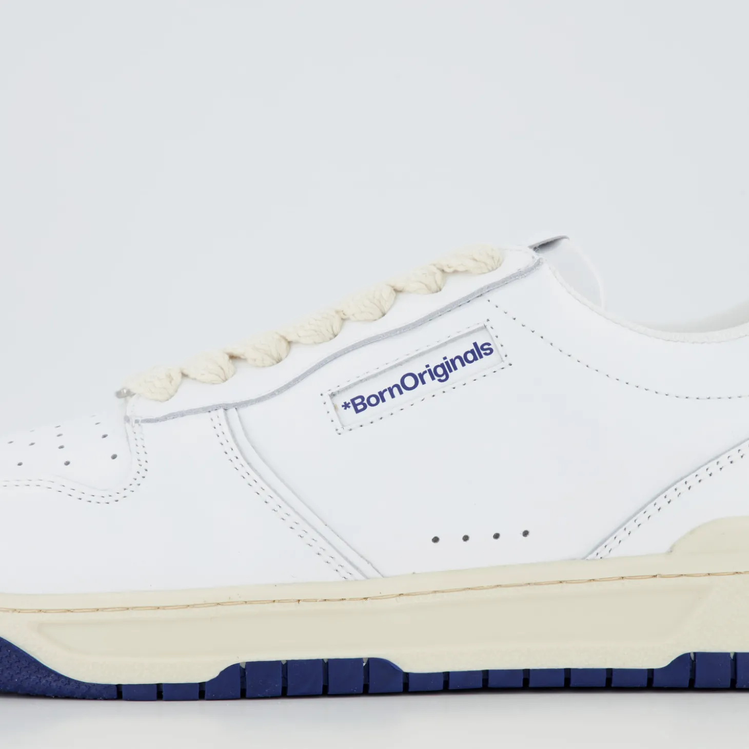DREW - WHITE / NAVY Leather