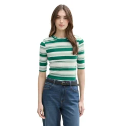 Fitted stripe T-shirt