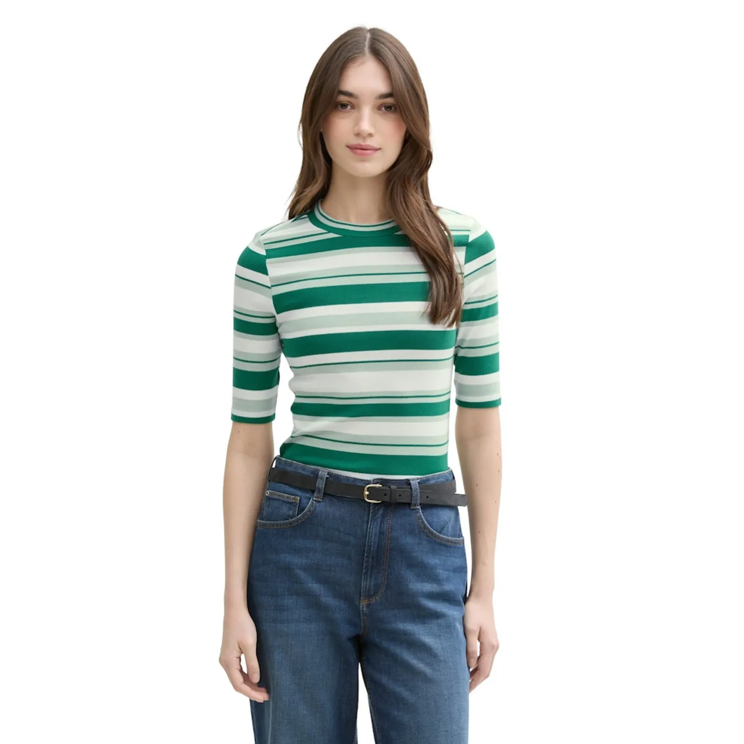 Fitted stripe T-shirt
