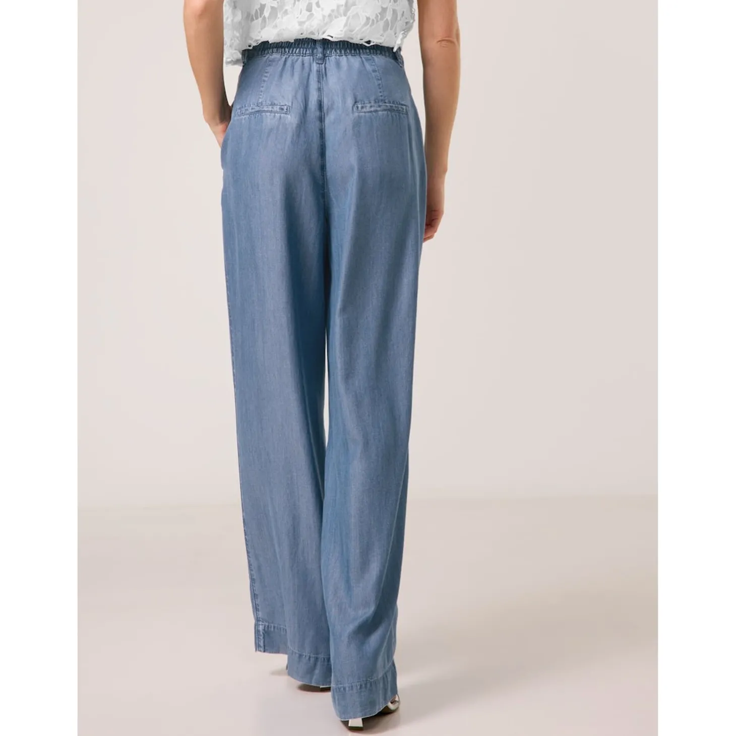 HOSE JEANS LANG PALAZZO