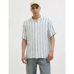 JJEENZO STRIPE RESORT SHIRT SS